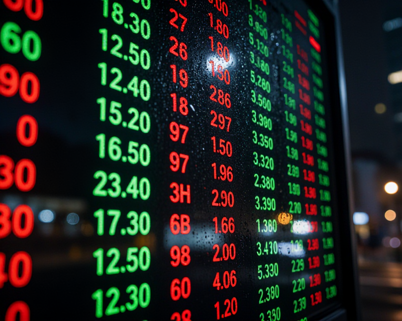 Stock Market Ticker in Seoul