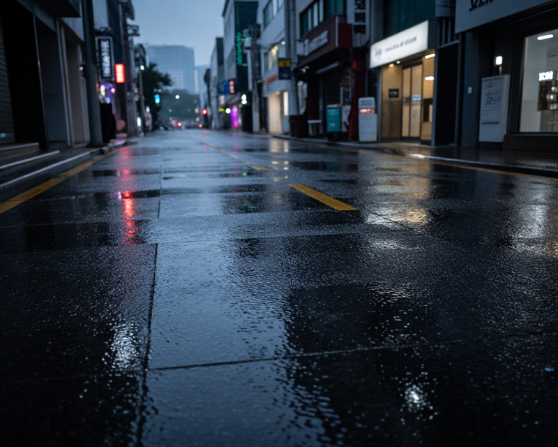 Rainy Urban Seoul