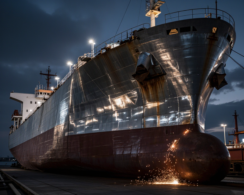 Industrial Shipbuilding Scene