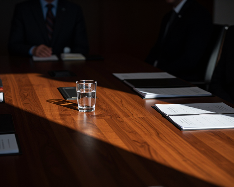 Political Tension in Meeting Room